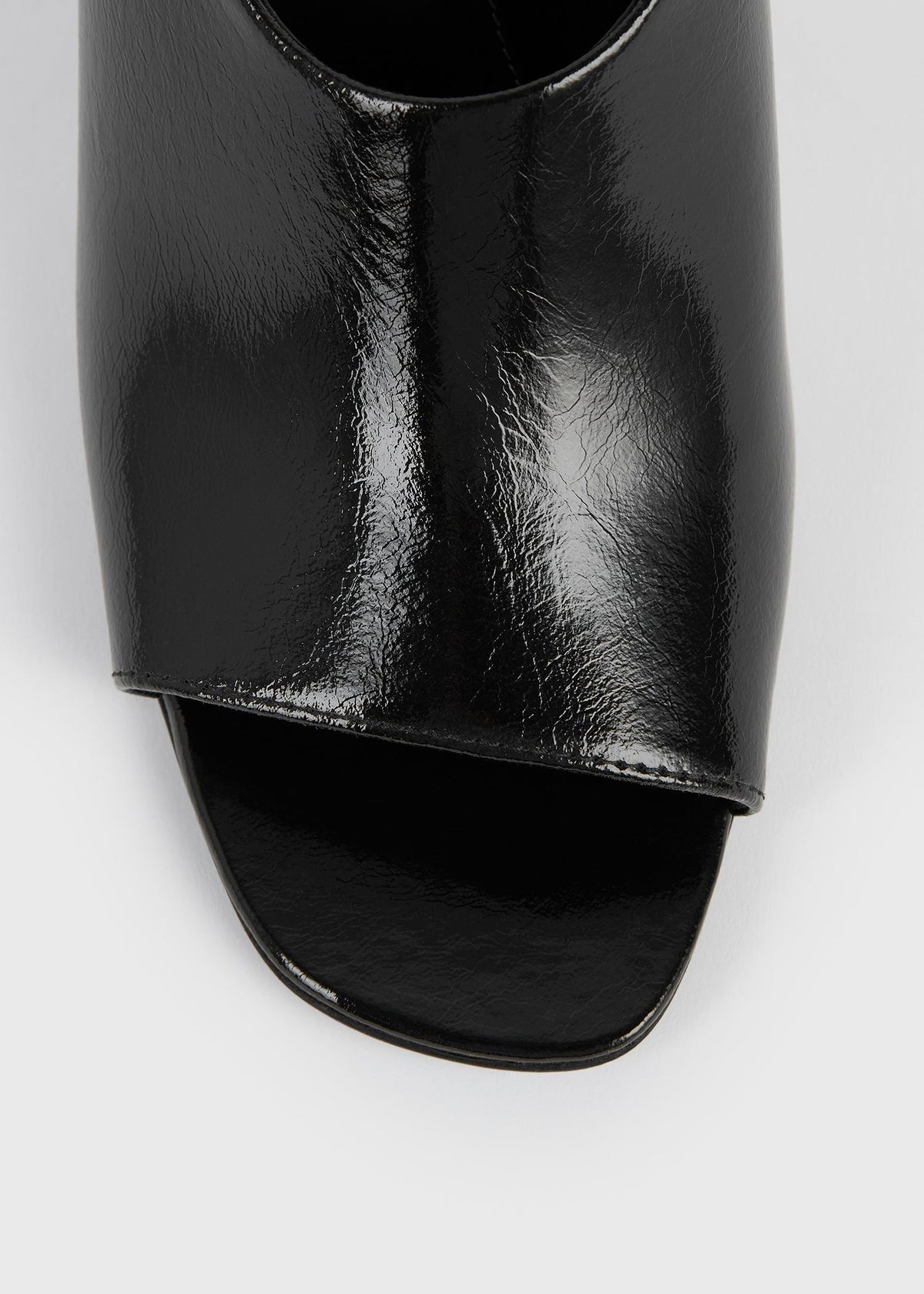 Contour naplack slingbacks black